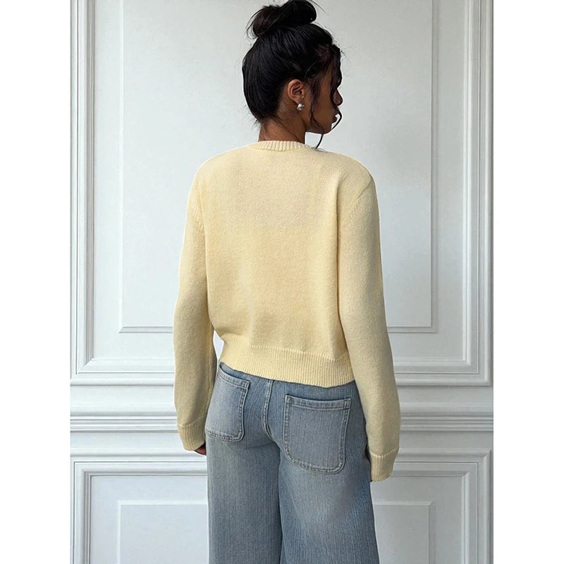 Eden קרדיגן סרוג קלאסי