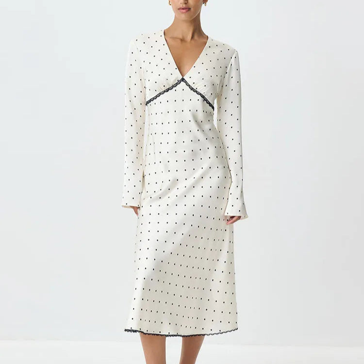 Sonny שמלת מידי פולקה דוט אלגנטית