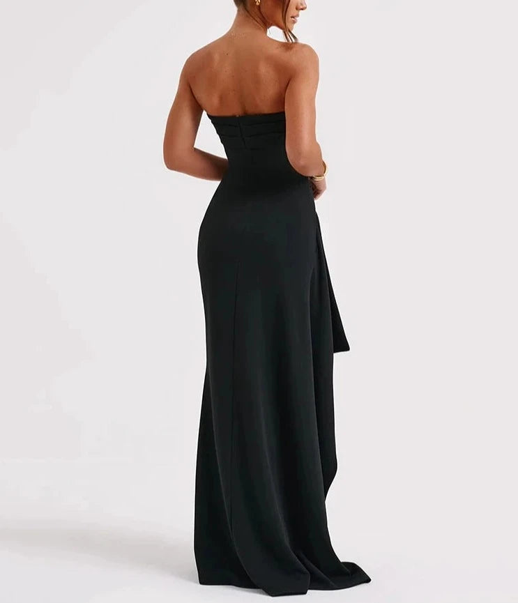 Rio שמלת ערב בשילוב שסע