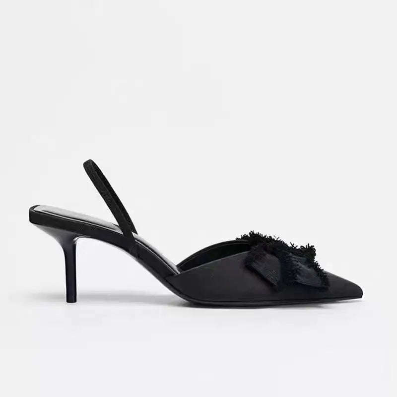 Salas נעלי עקב קיטן אלגנטיות עם פפיון