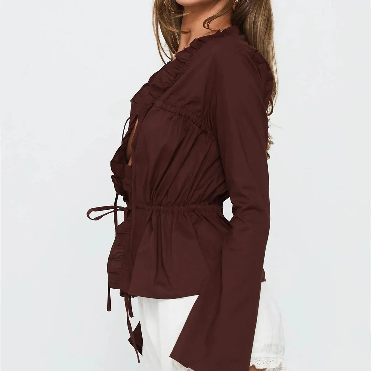 Cobb חולצת קשירה עם כיווצים