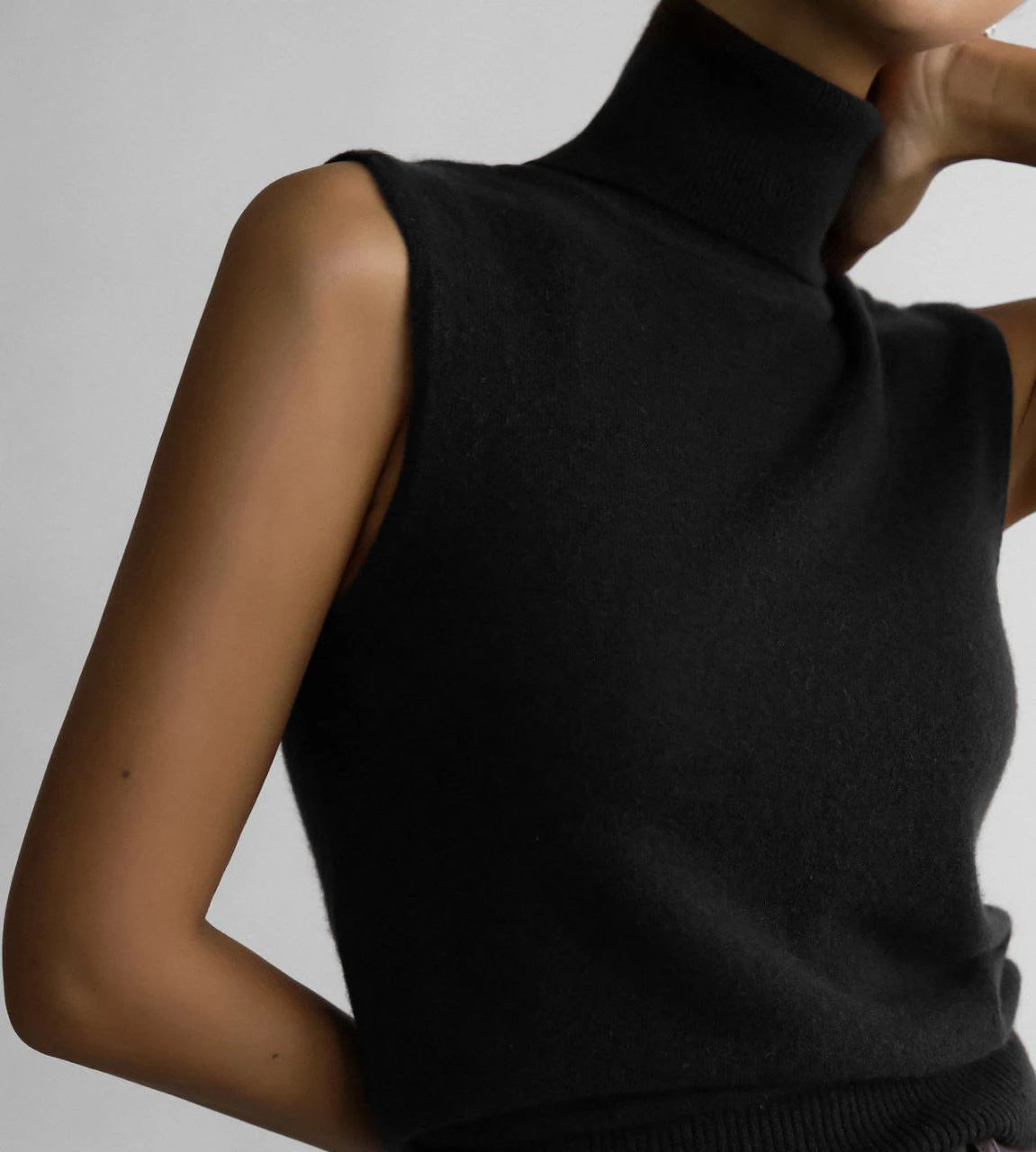 Byrne סט סריג גולף וקרדיגן אלגנטי Outlet