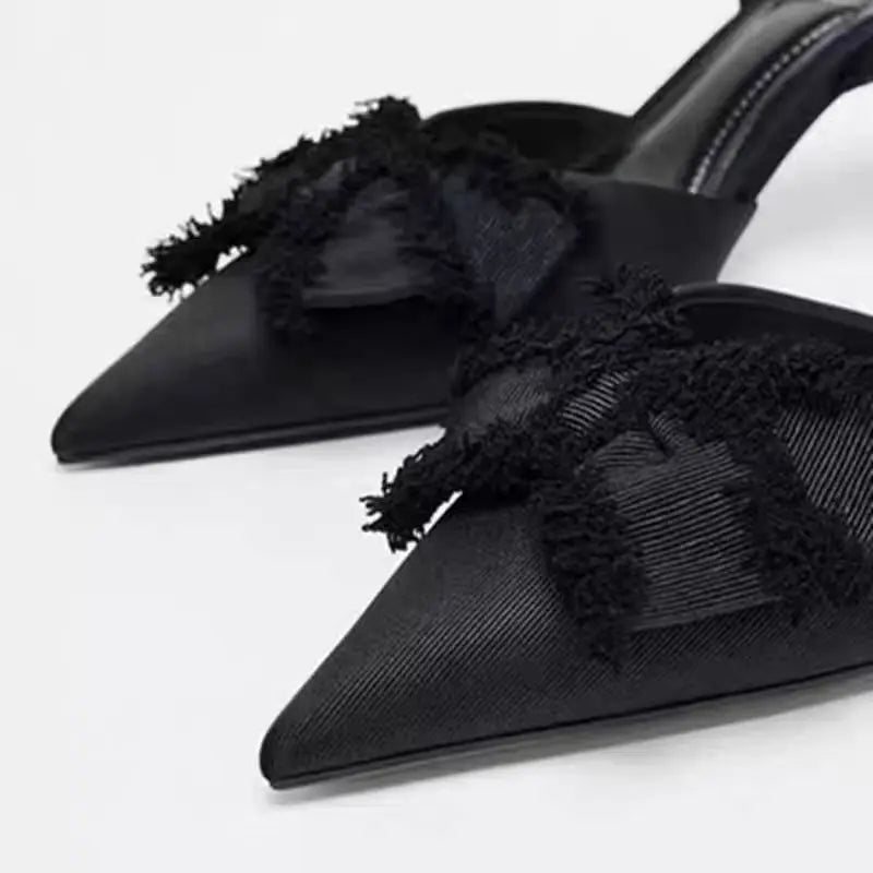 Salas נעלי עקב קיטן אלגנטיות עם פפיון