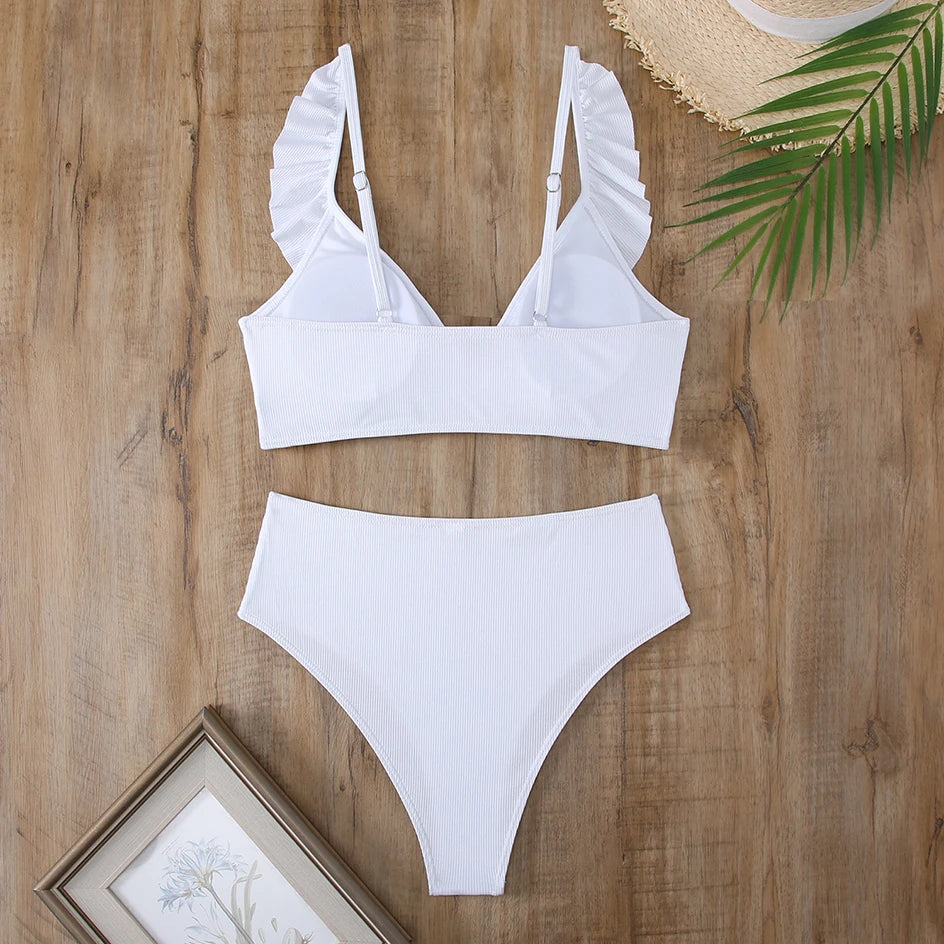 Noble ביקיני פסים עם קפלים