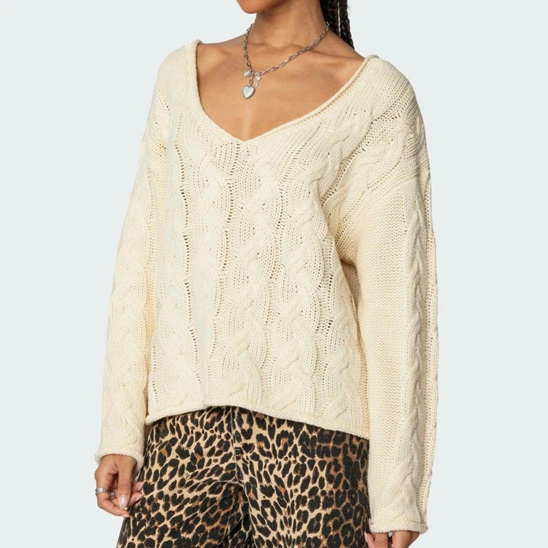 Wiley סוודר סרוג בגזרה משוחררת