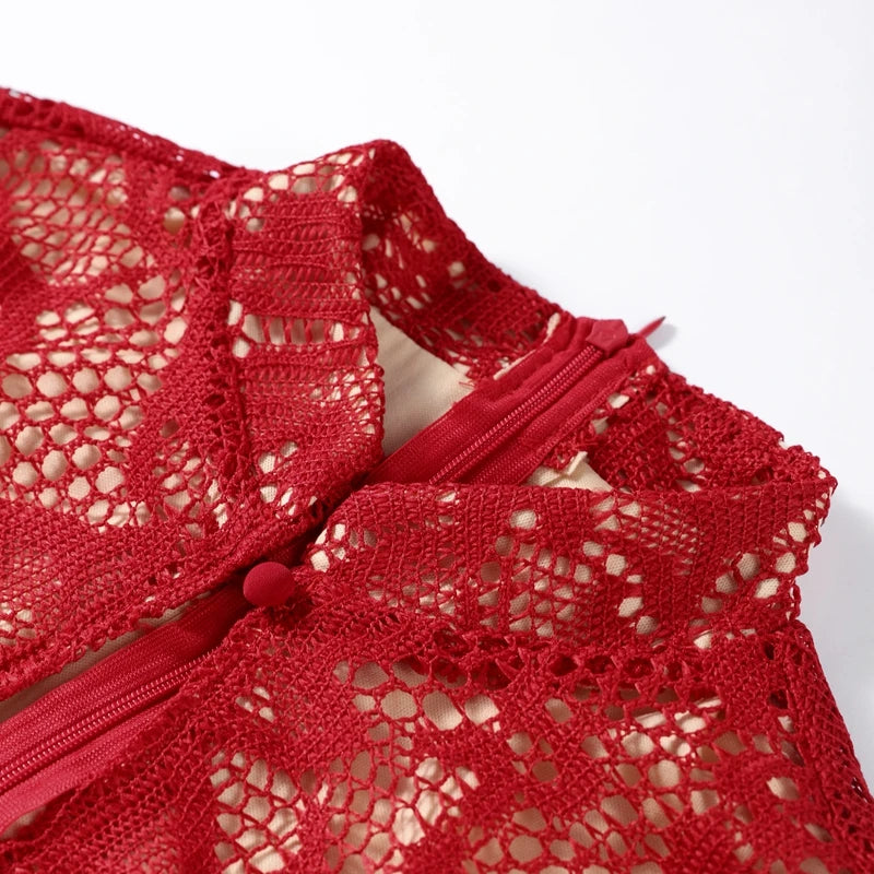 Candle שמלת מידי תחרה לאירועים