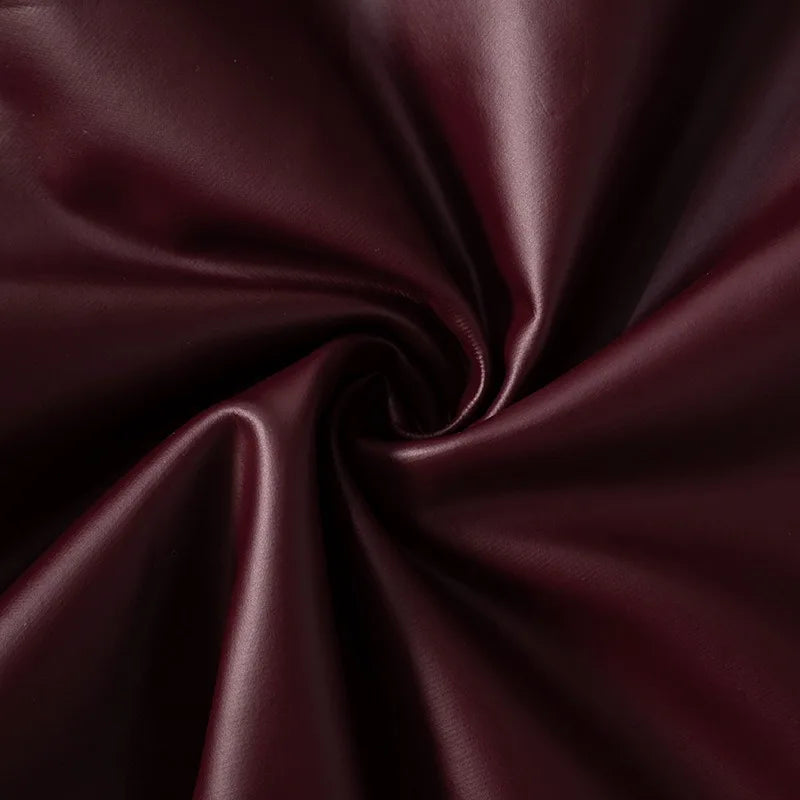 Greta טופ כתף אחת דמוי עור