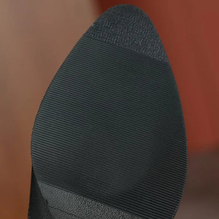 Carlson מגפוני עור אמיתי עקב