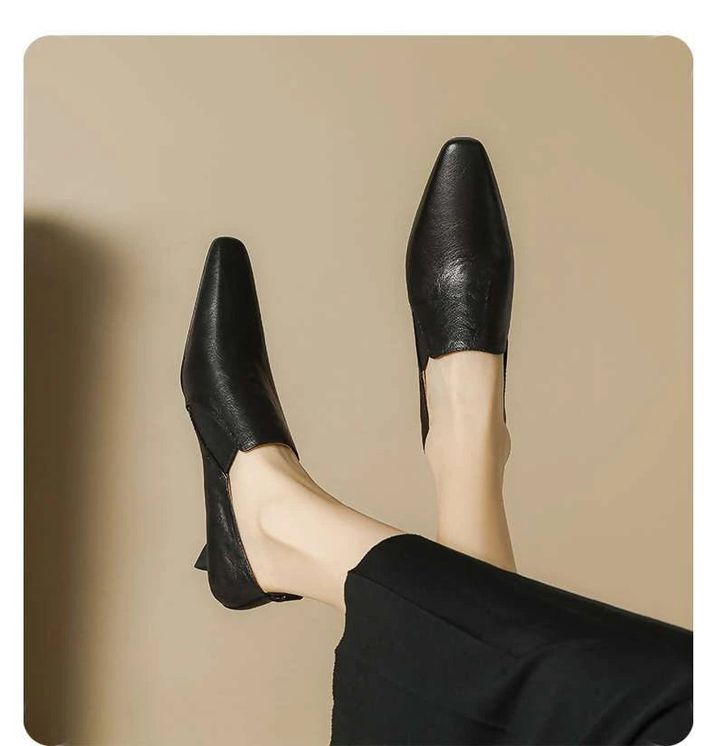 Rico נעלי עקב בעיצוב צרפתי ועקב דק