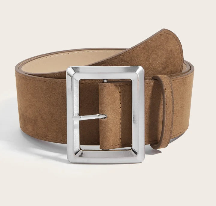 Janice חגורה רחבה עם אבזם מרובע