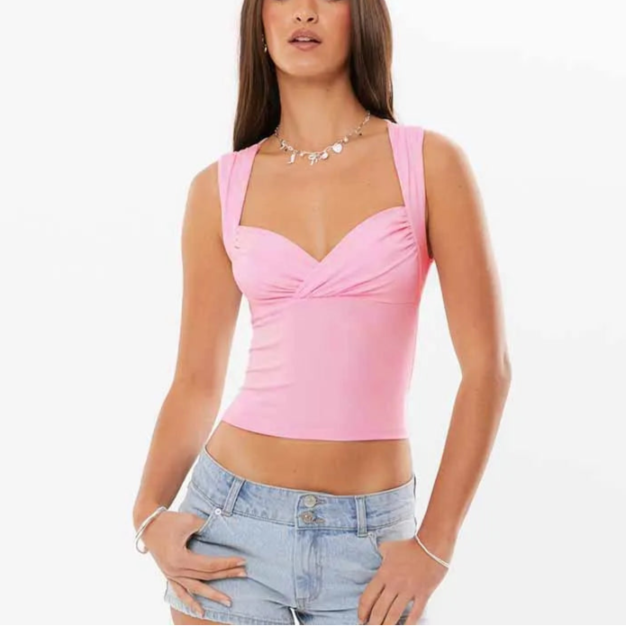 Henri טופ קז'ואל עם קפלים