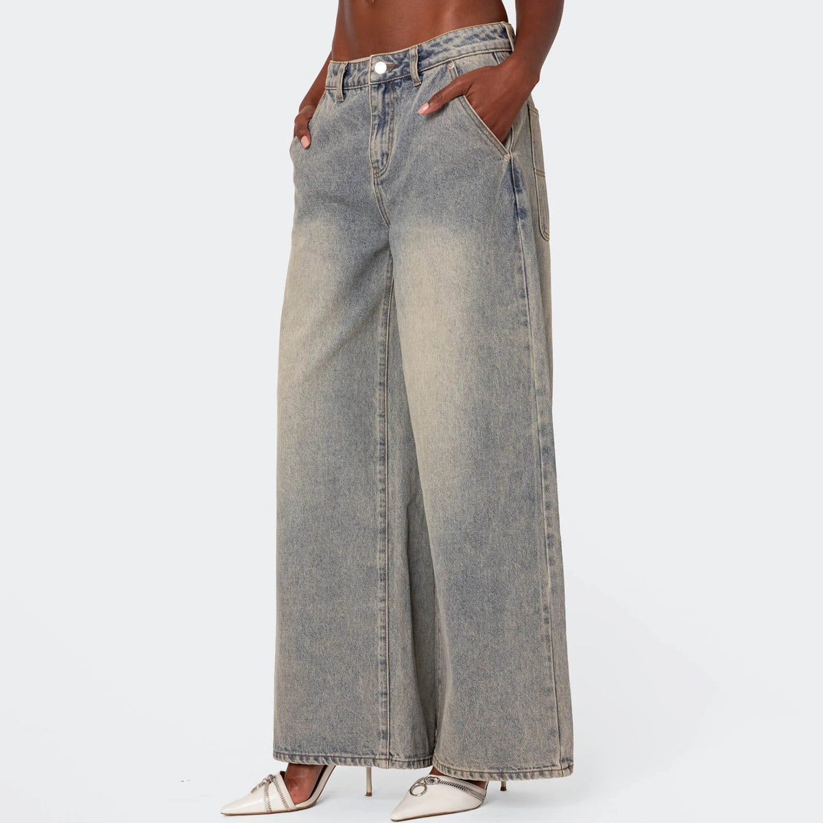 Strickland מכנסי ג׳ינס רחבים