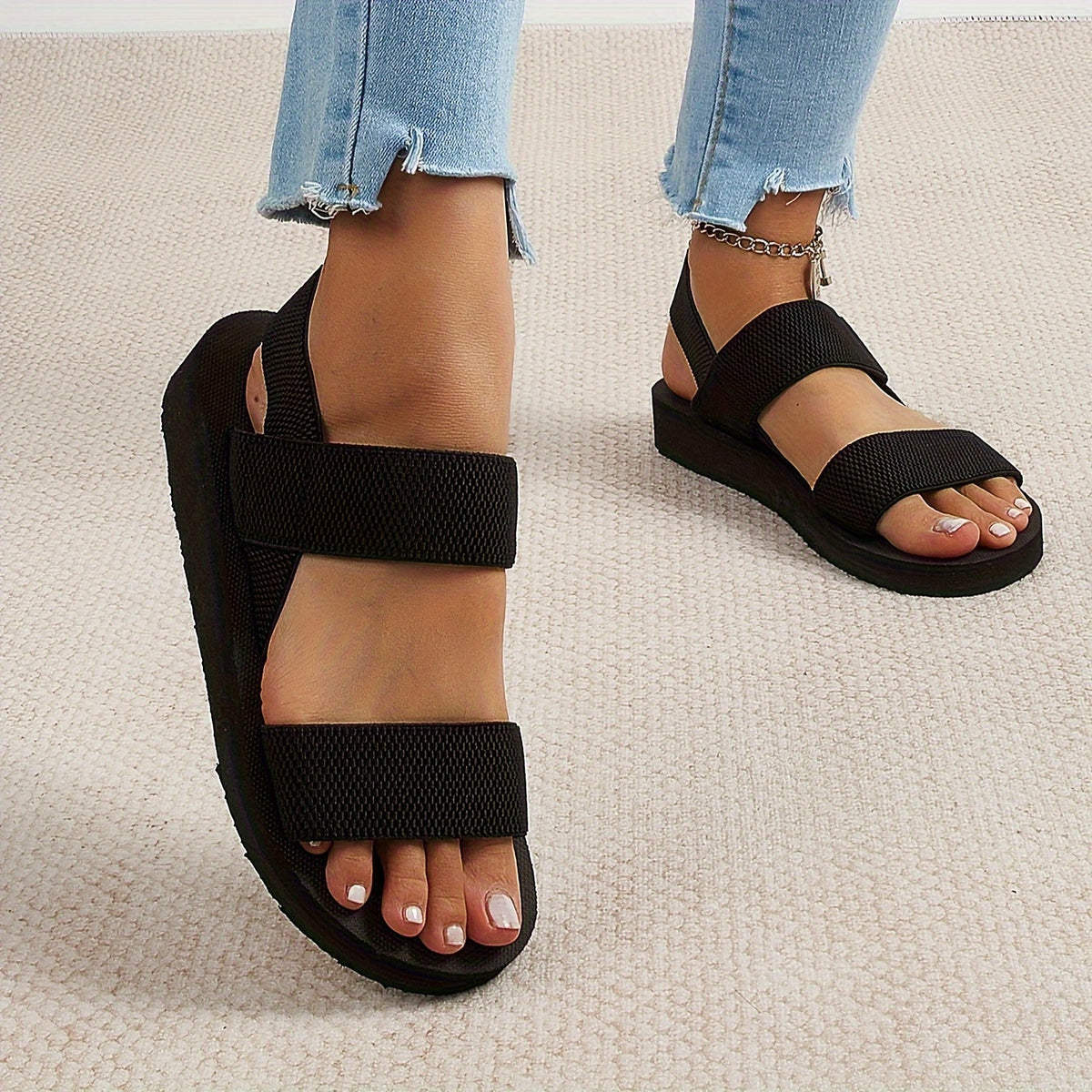 Morse סנדלים שטוחות