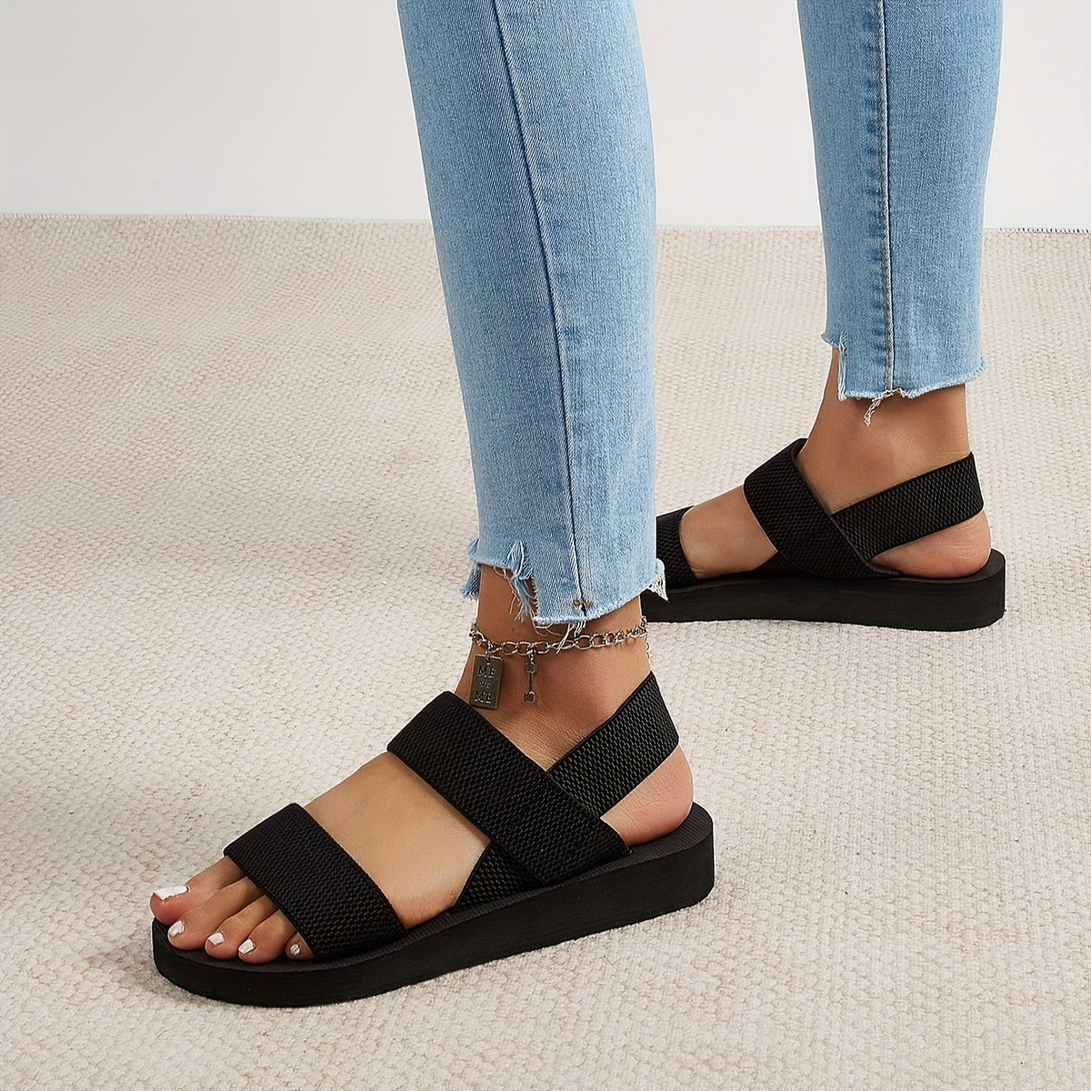 Morse סנדלים שטוחות