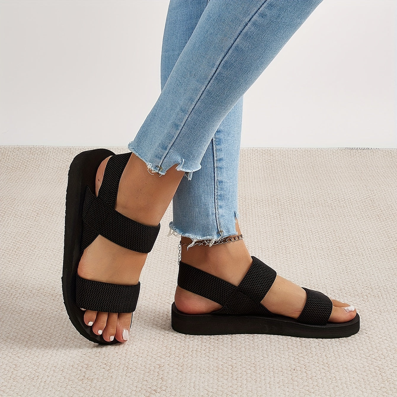 Morse סנדלים שטוחות