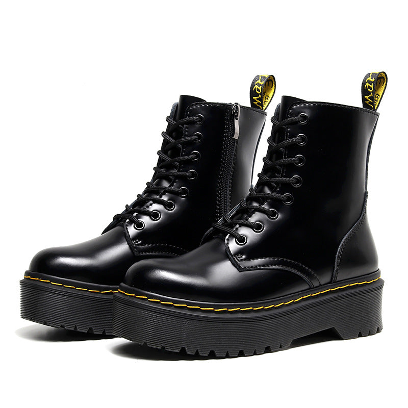 Odom מגפי פלטפורמה עם שרוכים