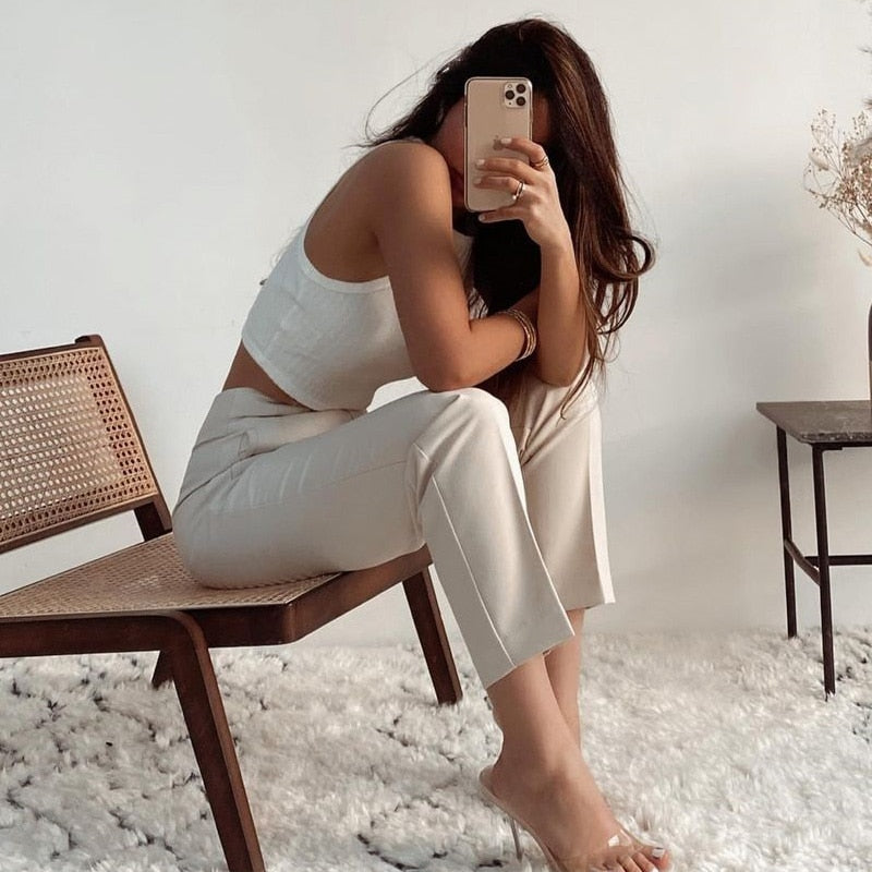 Blair מכנסיים ארוכים עם כיסים