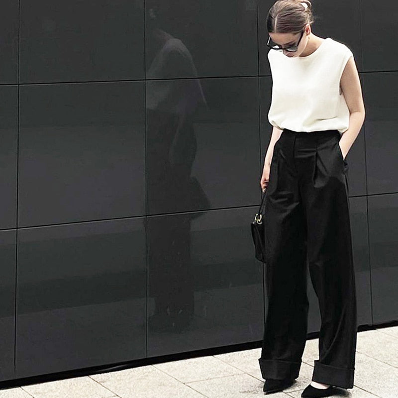 Kemp מכנסיים מחוייטים בגזרה רחבה