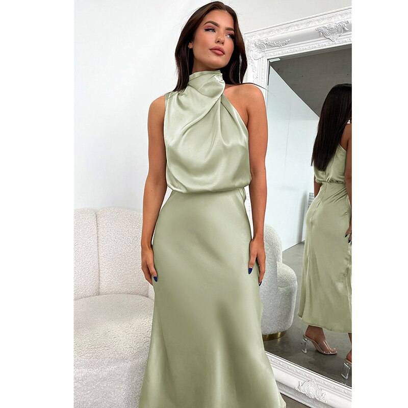 Tran שמלת מקסי קולר