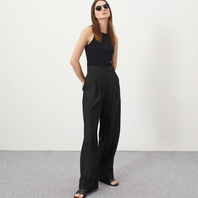 Kemp מכנסיים מחוייטים בגזרה רחבה