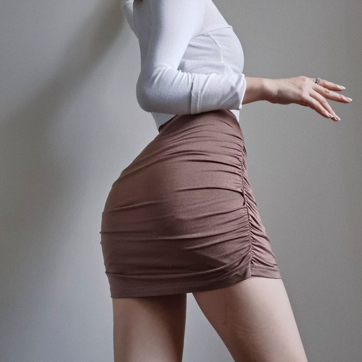 Dilan חצאית מיני כיווצים