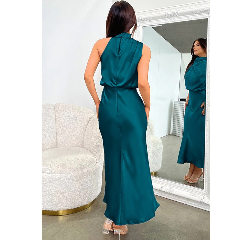 Tran שמלת מקסי קולר