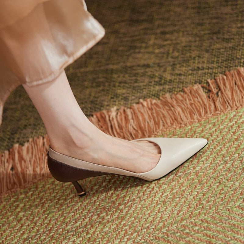 Krause נעלי סירה עקב עור