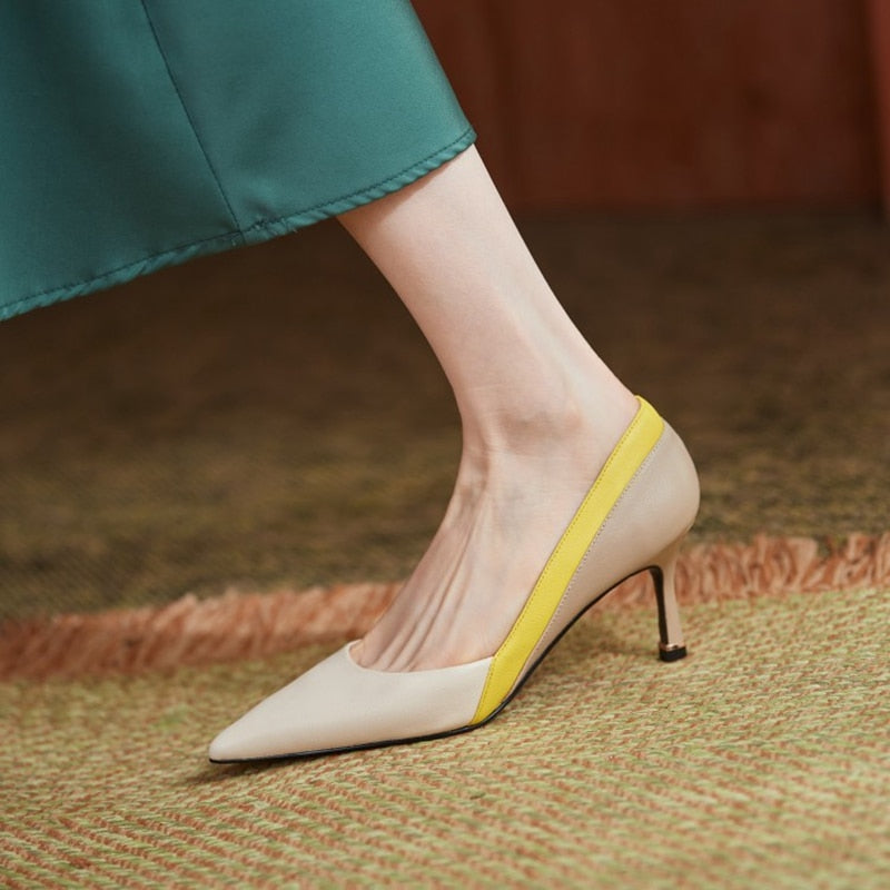 Krause נעלי סירה עקב עור