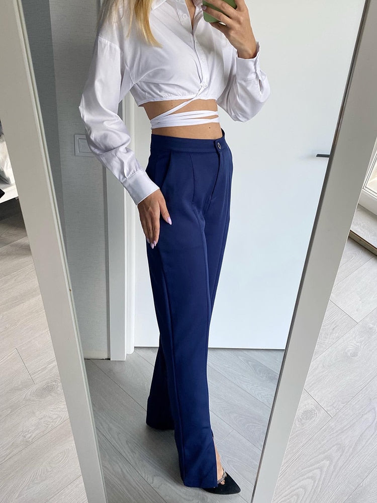 Weiss מכנסיים ארוכים עם פתח