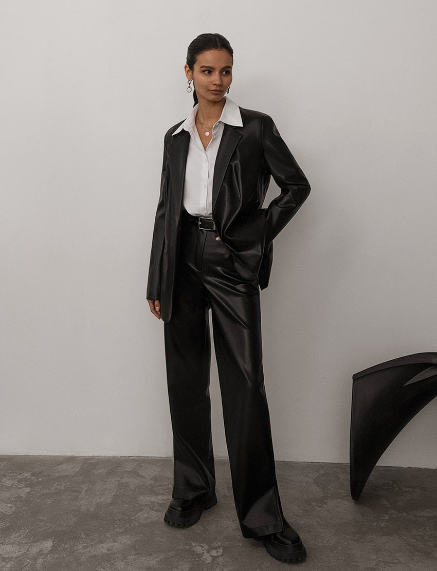 Liana מכנסיים דמוי עור