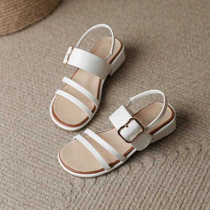 Isha סנדלי עקב עם רצועות