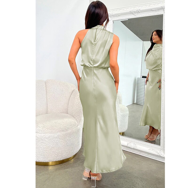 Tran שמלת מקסי קולר