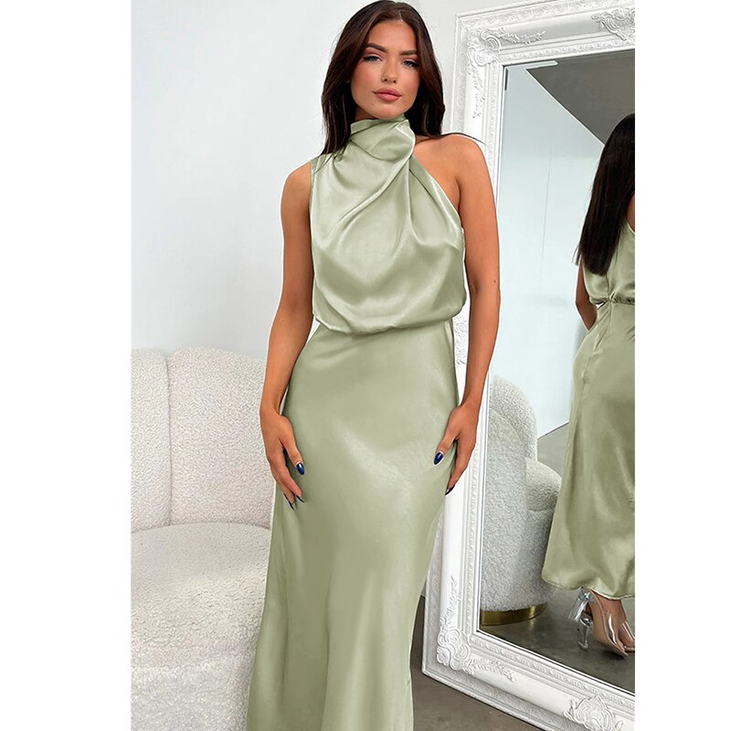 Tran שמלת מקסי קולר