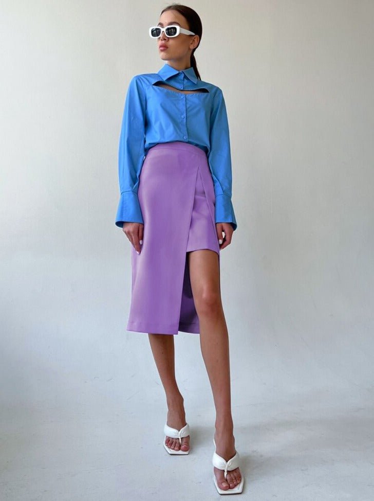 Bill חצאית מידי עם שסע