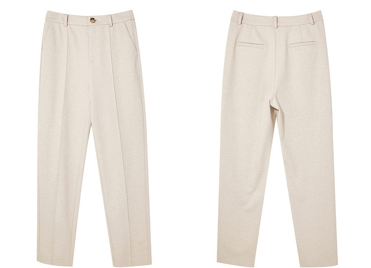 Bruce מכנסים מחוייטים בגזרה גבוהה