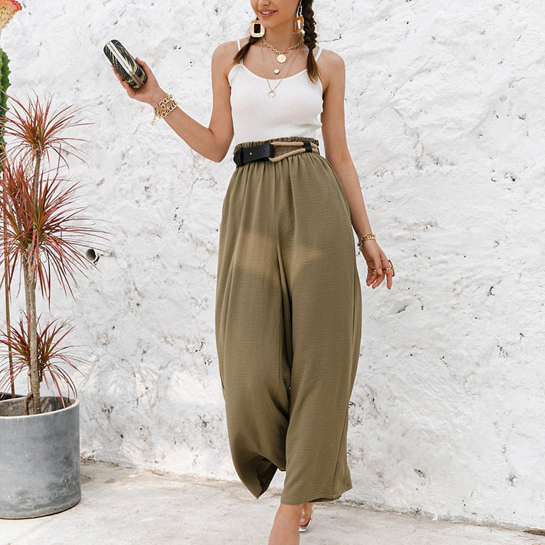 Lemuel מכנסיים בגזרה מתרחבת