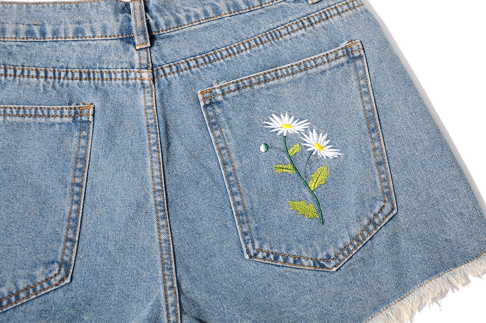 Pringy מכנס ג&#39;ינס ווש קצר