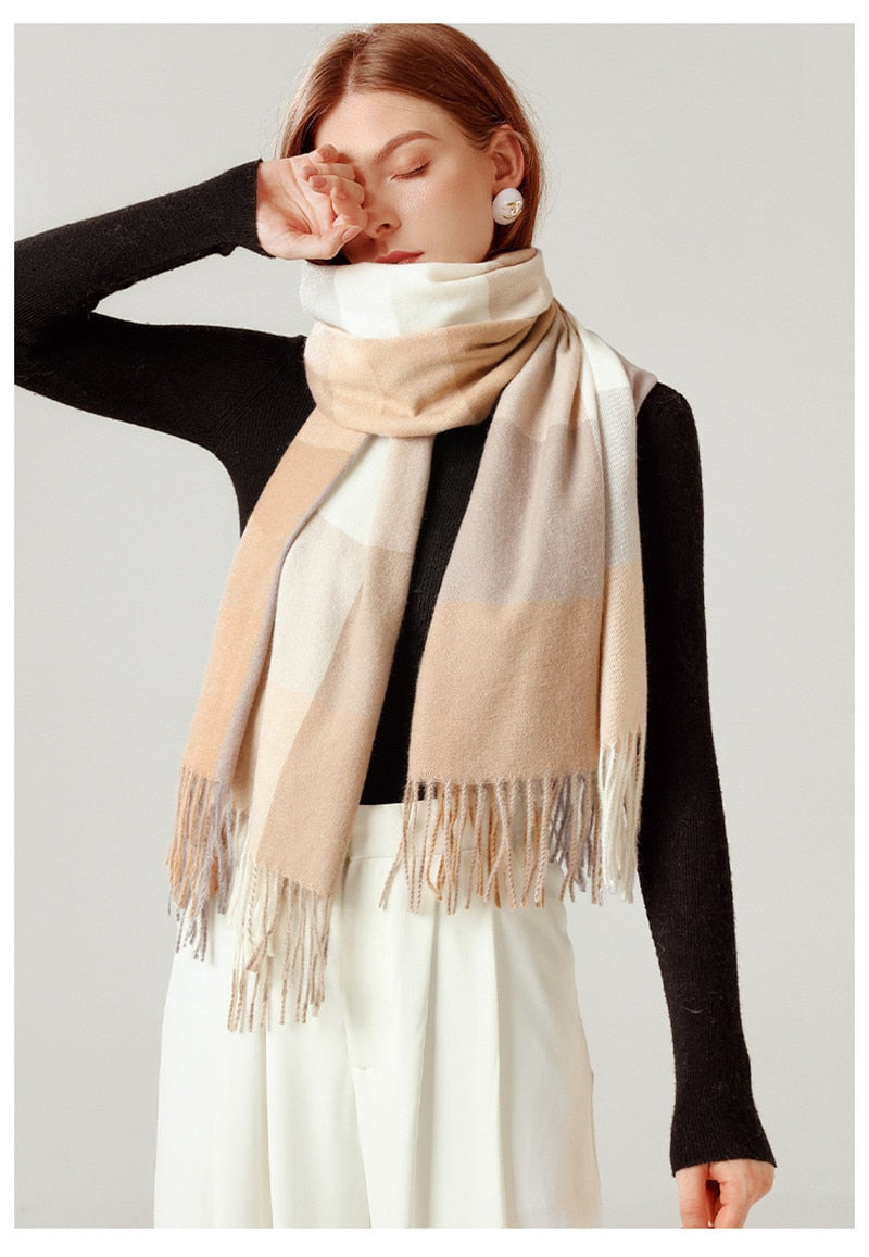 Alice צעיף צבעוני עבה