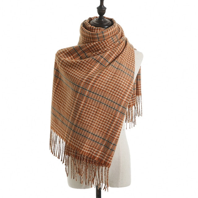 Asher צעיף צבעוני עבה