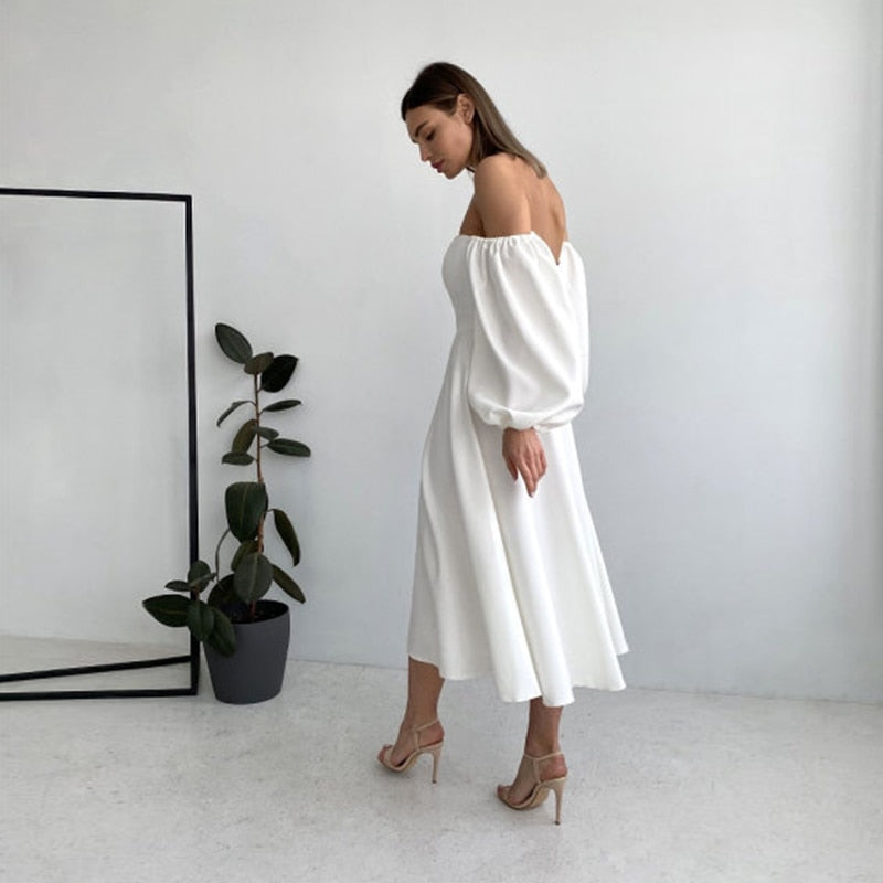 Eden שמלת מידי אוף שולדרס