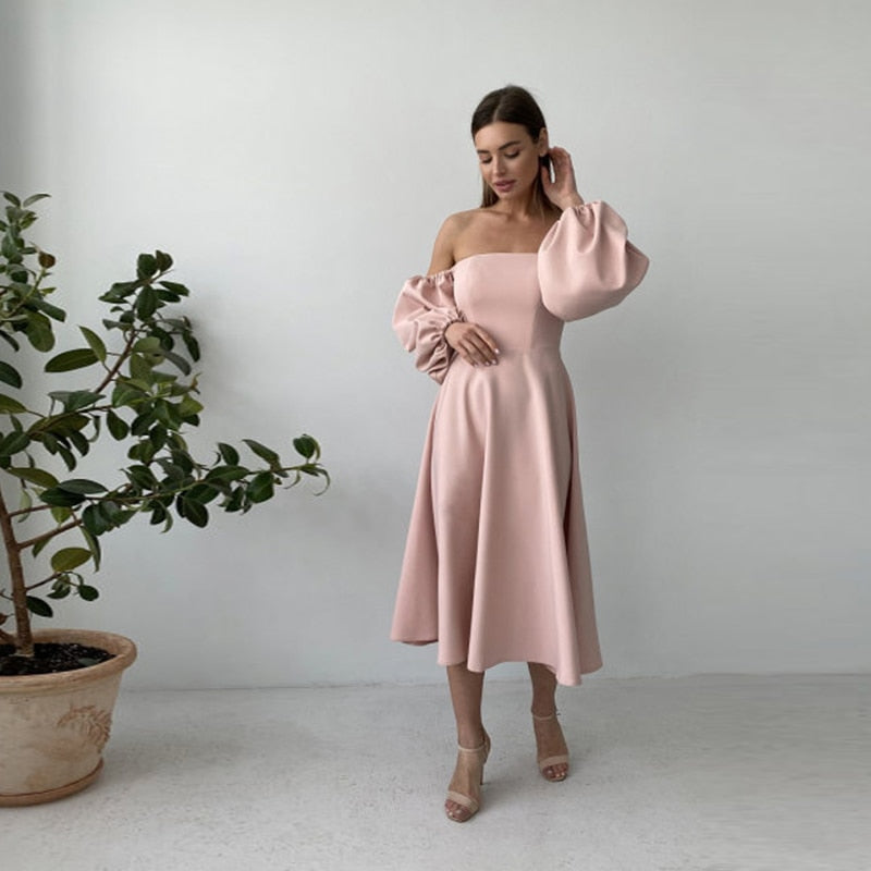 Eden שמלת מידי אוף שולדרס