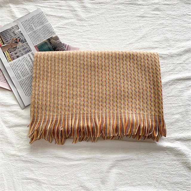 Timo צעיף צבעוני עבה