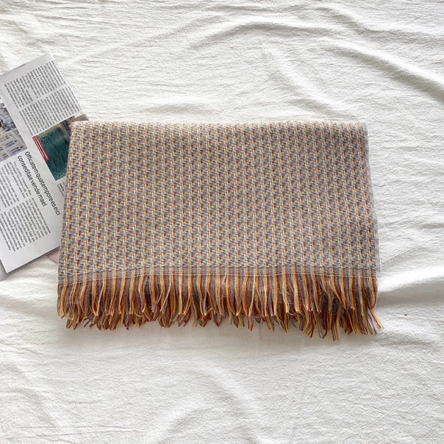 Timo צעיף צבעוני עבה