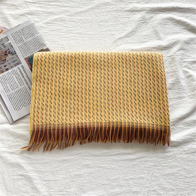 Timo צעיף צבעוני עבה