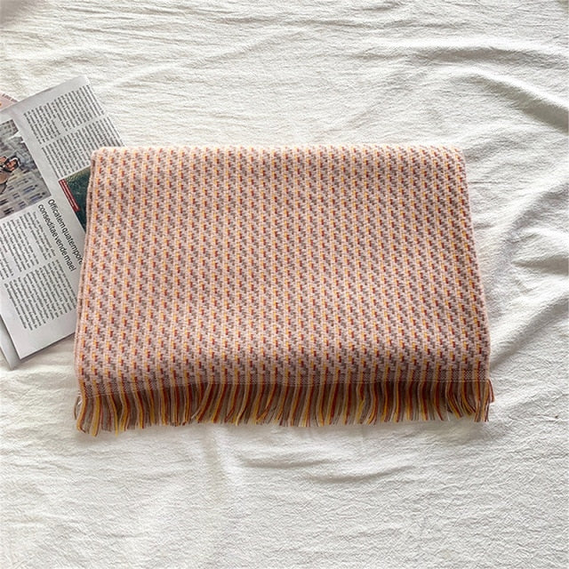 Timo צעיף צבעוני עבה