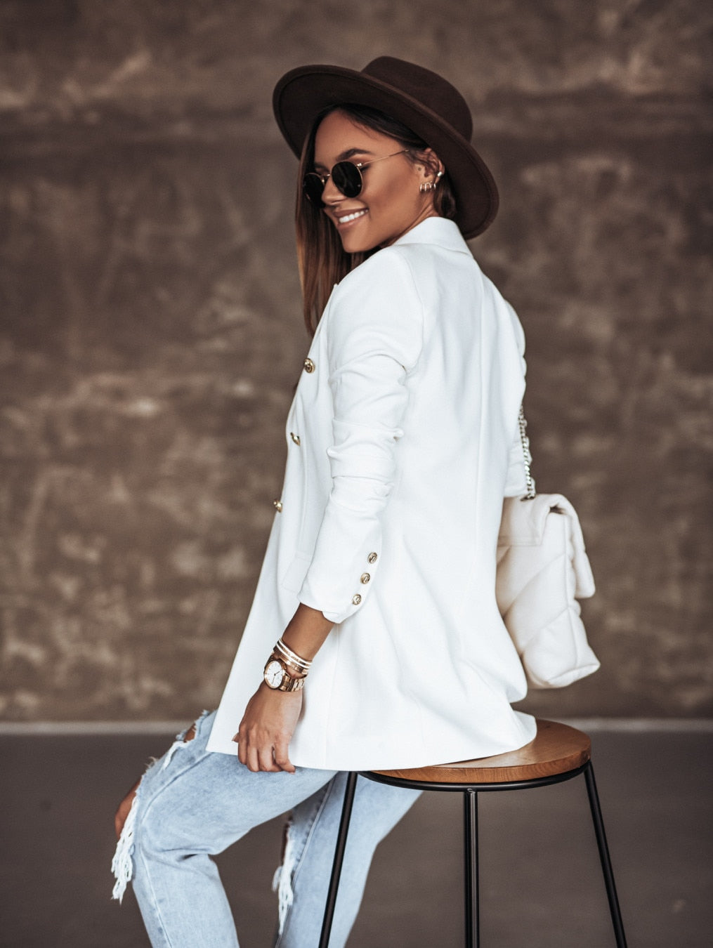 Luna ג'קט בלייזר בשילוב כפתורים Outlet